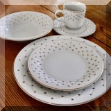 P04. Gibson china set. Service for 8. 
